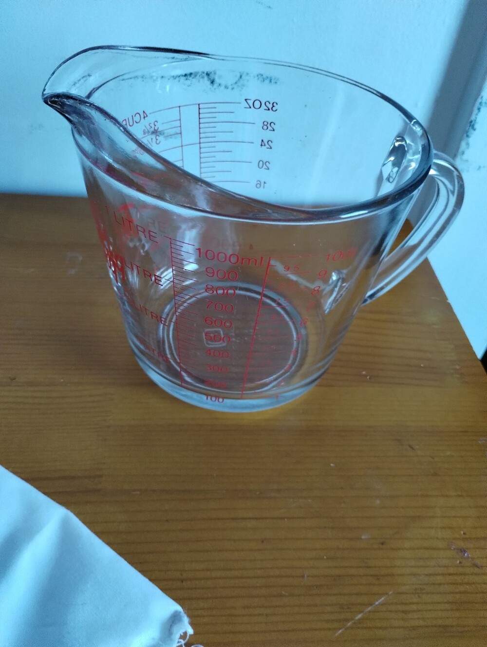 FireKing Glass Measuring Cup 1liter